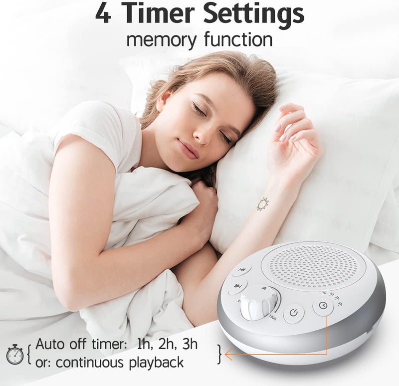 iDealSleep Loud Pink Noise Machine Sleep Machine Nostop 30 Soothing Sounds for Baby Kids Adults Sleep Pinknoise Machine 36-Level Vol Auto-Off Timer Memory Function for Home Travel Office - Image 4